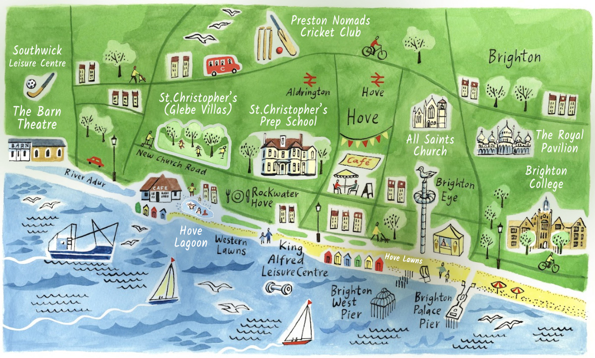 St Chris Hove Map