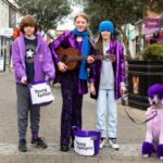 Students in purple