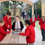 students playing chess