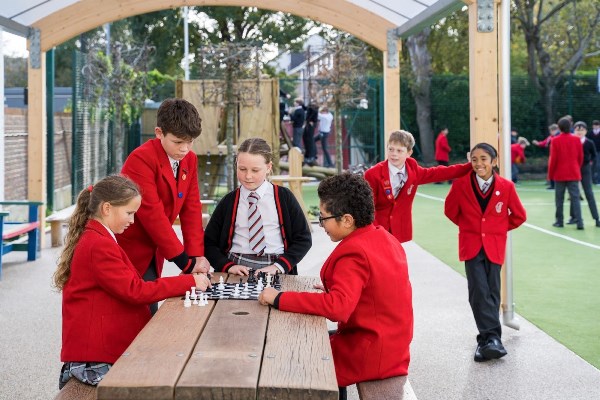 students playing chess