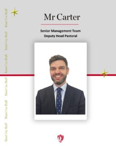 Meet the team: Mr Carter